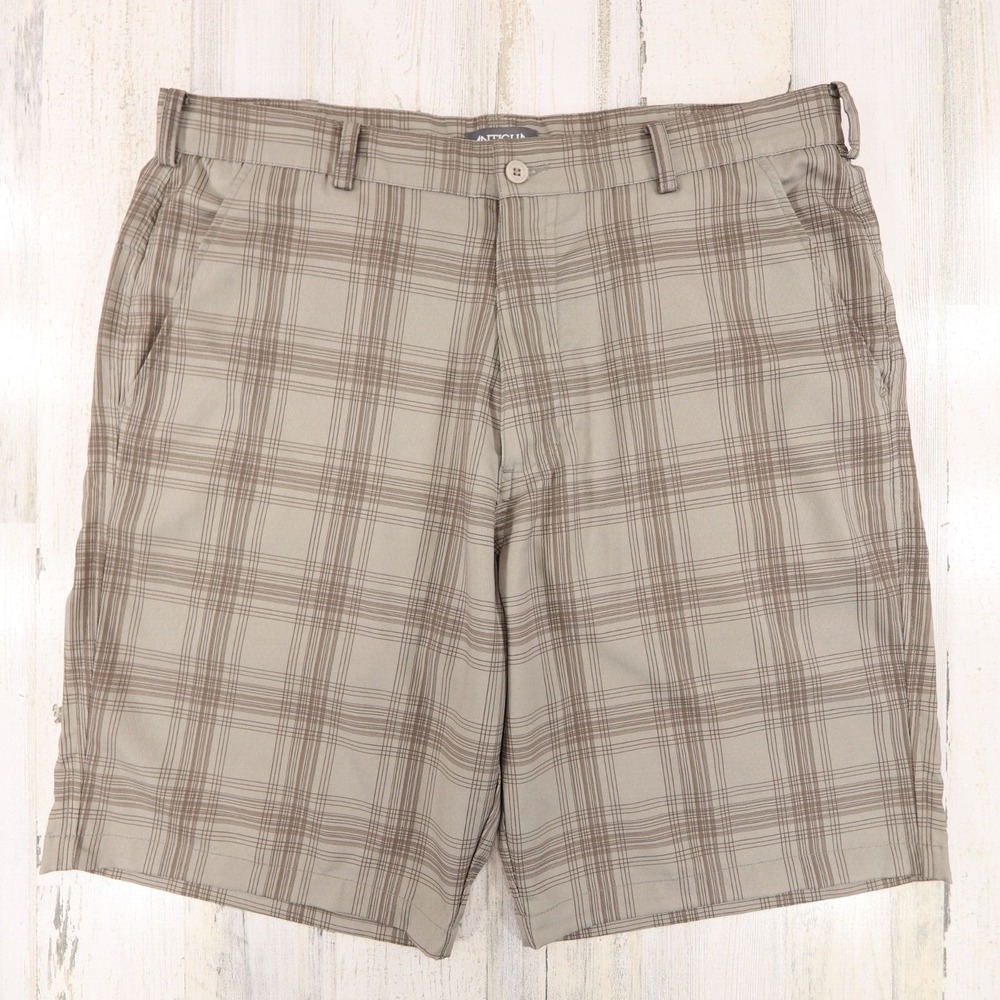 Antigua Shorts Mens 36 Sandstorm Desert Dry Stretch Performance Chino